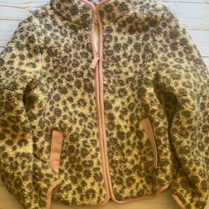 Cozy Leopard Print Kids Jacket